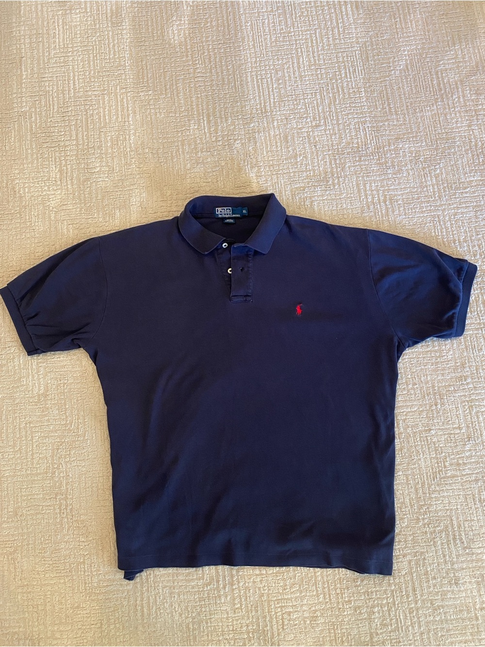 Polo Ralph Lauren Men’s Navy Short-Sleeve Polo Shirt Size L